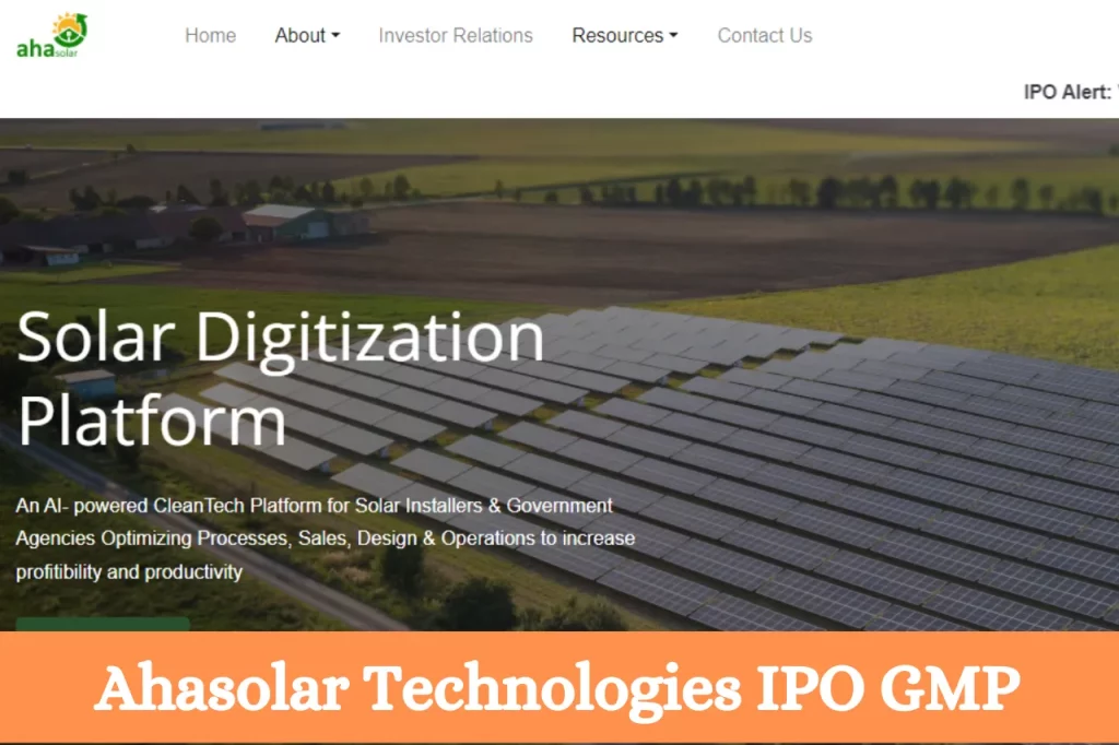 Ahasolar Technologies IPO GMP