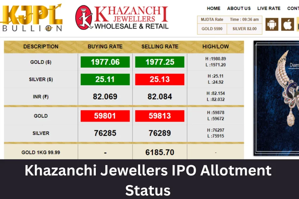 Khazanchi Jewellers IPO Allotment Status