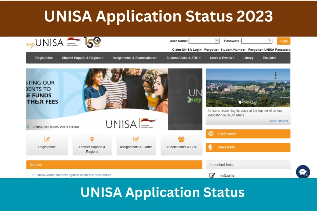 UNISA Application Status